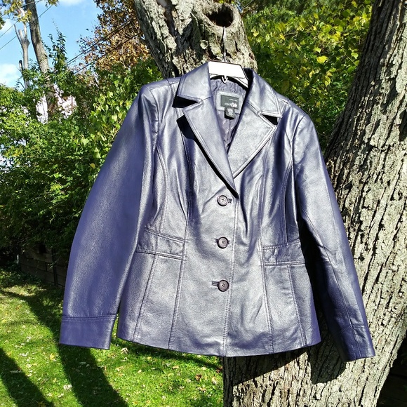 east 5th Leather Blazer-style Jacket - Picture 1 of 4